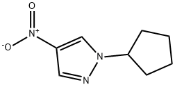 1-Cyclopentyl-4-nitro-1H-pyrazole 结构式