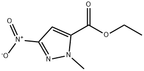 ethyl1-Methyl-3-nitro-1H-pyrazole-5-carboxylate Structure
