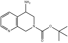 tert-butyl 5-aMino-5,6-dihydro-1,7-naphthyridine-7(8H)-carboxylate Struktur