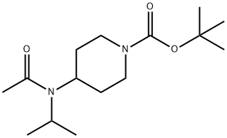 tert-butyl 4-(N-isopropylacetaMido)piperidine-1-carboxylate Structure