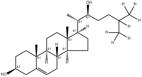 CHOLEST-5-ENE-3,22(S)-DIOL-D7;22(S)-HYDROXYCHOLESTEROL-D7,1246302-91-9,结构式