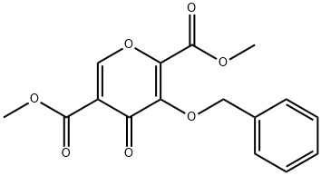 4-氧代-3-苄氧基-4H-吡喃-2,5-二甲酸二甲酯, 1246616-66-9, 结构式