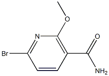 6-BroMo-2-MethoxynicotinaMide Struktur