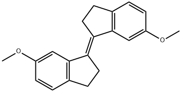 (E)-1-(2,3-Dihydro-6-Methoxy-1H-inden-1-ylidene)-2,3-dihydro-6-Methoxy-1H-indene 结构式