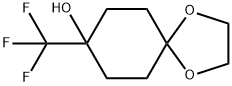 8-(トリフルオロメチル)-1,4-ジオキサスピロ[4.5]デカン-8-オール 化学構造式