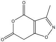4H-Pyrano[3,4-d]isoxazole-4,6(7H)-dione,3-methyl-(9CI) Structure