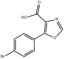 5-(4-溴苯基)恶唑-4-羧酸 结构式