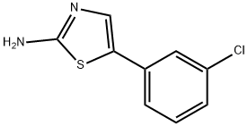 5-(3-氯苯基)噻唑-2-胺 结构式