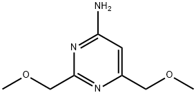 2,6-Bis(MethoxyMethyl)pyriMidin-4-aMine Structure