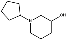 1-Cyclopentylpiperidin-3-ol,1250687-29-6,结构式