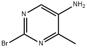 2-溴-4-甲基-5-氨基嘧啶,1251032-89-9,结构式