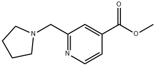 Methyl 2-(pyrrolidin-1-ylMethyl)isonicotinate 化学構造式