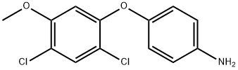 4-(2,4-Dichloro-5-Methoxyphenoxy)aniline, 125138-50-3, 结构式
