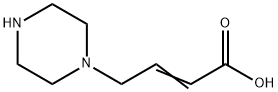 4-(1-哌嗪基)-2-丁烯酸, 1251504-25-2, 结构式