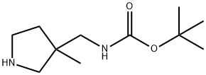 3-(boc-aMinoMethyl)-3-Methyl-pyrrolidine Struktur