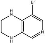 8-BroMo-1,2,3,4-tetrahydropyrido[3,4-b]pyrazine 化学構造式