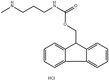 N-FMOC-3-甲胺基丙胺盐酸盐 结构式