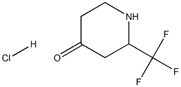 2-(trifluoromethyl)piperidin-4-one hydrochloride Structure