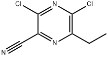 3,5-二氯-6-2-乙基吡嗪-2-甲腈, 1254055-46-3, 结构式