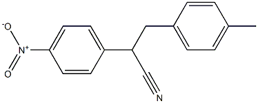 3-(4-甲基苯基)-2-(4-硝基苯基)丙腈, 1254177-46-2, 结构式