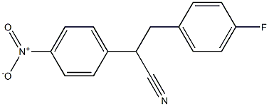 3-(4-fluorophenyl)-2-(4-nitrophenyl)propanenitrile Structure