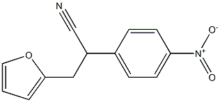 3-(furan-2-yl)-2-(4-nitrophenyl)propanenitrile Structure