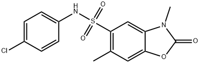 N-(4-chlorophenyl)-3,6-diMethyl-2-oxo-2,3-dihydrobenzo[d]oxazole-5-sulfonaMide|