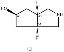(3AR,5R,6AS)-OCTAHYDROCYCLOPENTA[C]PYRROL-5-OL HYDROCHLORIDE,1256240-40-0,结构式