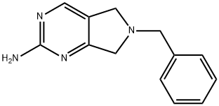 6-苄基-6,7-二氢-5H-吡咯并[3,4-D]嘧啶-2-胺, 1256353-14-6, 结构式
