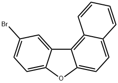10-bromobenzo[b]naphtho[1,2-d]furan 化学構造式