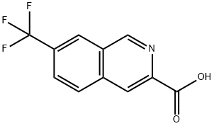 7-(三氟甲基)异喹啉-3-羧酸,1256787-80-0,结构式