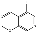 3-氟-5-甲氧基吡啶-4-甲醛,1256792-34-3,结构式