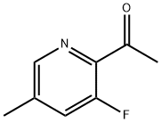 1-(3-氟-5-甲基吡啶-2-基)乙烷-1-酮, 1256792-41-2, 结构式