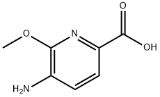 5-氨基-6-甲氧基皮考啉酸,1256793-40-4,结构式