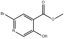 Methyl 2-broMo-5-hydroxyisonicotinate Structure