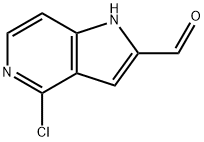 4-氯-1H-吡咯并[3,2-C]吡啶-2-甲醛, 1256818-78-6, 结构式