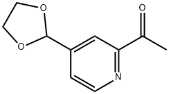 1-[4-(1,3-Dioxolan-2-yl)-2-pyridinyl]ethanone|1-[4-(1,3-二氧戊环-2-基)-2-吡啶基]乙酮