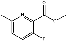 3-氟-6-甲基吡啶-2-甲酸甲酯 结构式