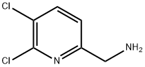 (5,6-Dichloropyridin-2-yl)MethanaMine 化学構造式