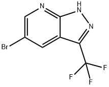 5-溴-3-(三氟甲基)-2H-吡唑并[3,4-B]吡啶 结构式