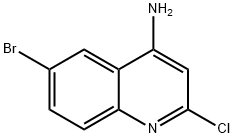 6-溴-2-氯喹啉-4-胺,1256834-38-4,结构式