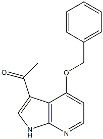 3-Acetyl-4-benzyloxy-7-azaindole Structure