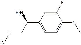 (R)-1-(3-氟-4-甲氧基苯基)乙胺盐酸盐, 1257106-70-9, 结构式