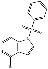 4-溴-1-(苯磺酰基)-1H-吡咯并[3,2-C]吡啶,1257294-40-8,结构式