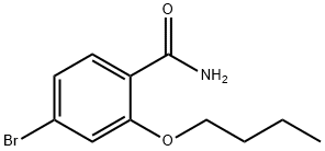 4-Bromo-2-butoxybenzamide,1257665-13-6,结构式
