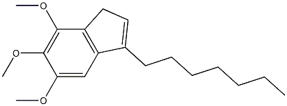 1H-Indene, 3-heptyl-5,6,7-triMethoxy- 结构式