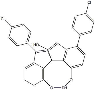 (11AS)-10,11,12,13-四氢-5-羟基-3,7-双(4-氯苯基)-二茚并[7,1-DE:1',7'-FG][1,3,2]二氧磷杂八环-5-氧化物,1258327-05-7,结构式