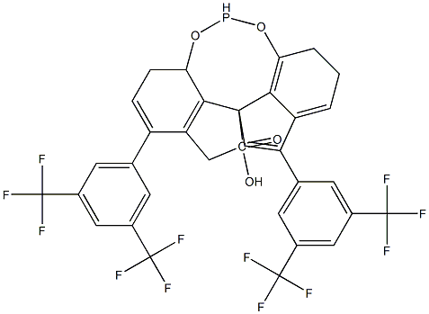 (11AS)-3,7-双[3,5-二(三氟甲基)苯基]-10,11,12,13-四氢-5-羟基-二茚并[7,1-DE:1',7'-FG][1,3,2]二氧磷杂八环 5-氧化物,1258327-07-9,结构式