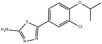 5-{3-chloro-4-[(1-Methylethyl)oxy]phenyl}-1,3,4-thiadiazol-2-aMine,1258440-61-7,结构式