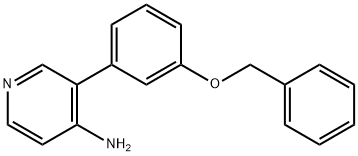 3-(3-(苄氧基)苯基)吡啶-4-胺 结构式
